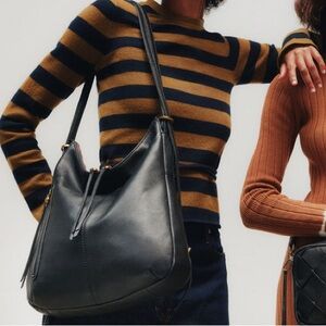 Hobo merrin convertible black leather backpack bag